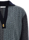 Ferragamo Color Block Braid Sweater