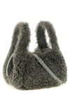 Stella Mccartney Shearling Logo Shoulder Bag