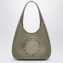  Stella McCartney Large Khaki Hobo Bag with Logo