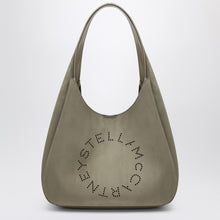  Stella McCartney Large Khaki Hobo Bag with Logo