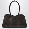 Stella McCartney Espresso snake-effect Ryder tote bag