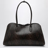 Stella McCartney Espresso snake-effect Ryder tote bag