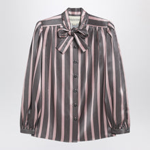  Valentino Striped Crepe de Chine shirt