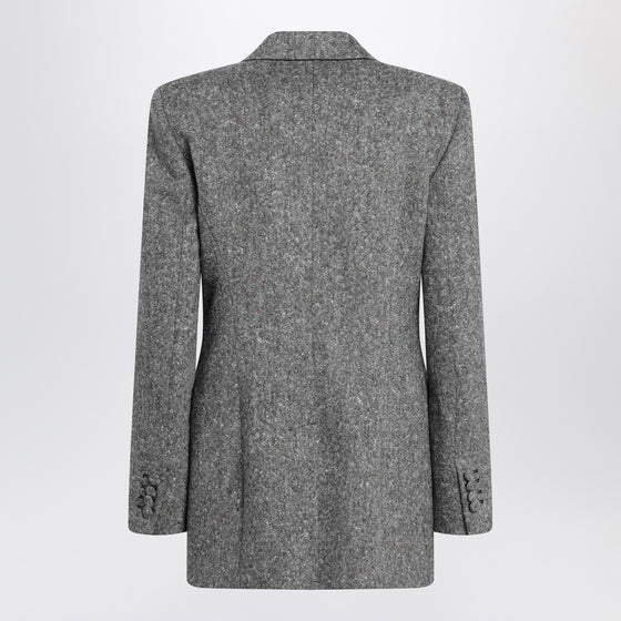 Valentino Double-breasted jacket in natté wool bouclé