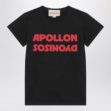  Valentino Black T-shirt with Apollon/Dionysos print