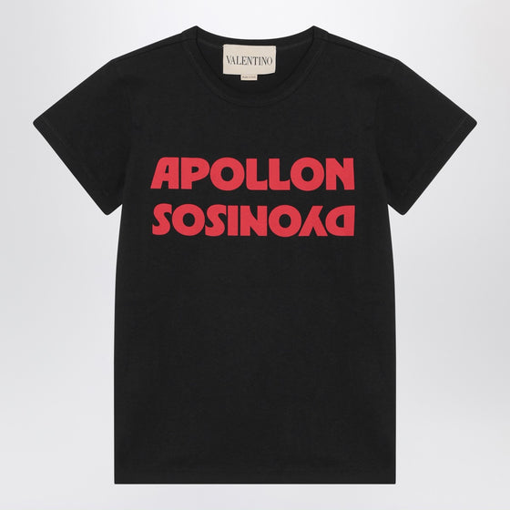 Valentino Black T-shirt with Apollon/Dionysos print