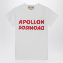  Valentino White T-shirt with Apollon/Dionysus print