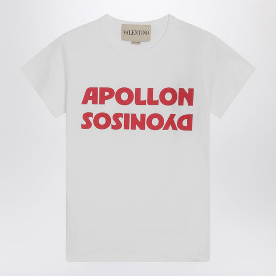 Valentino White T-shirt with Apollon/Dionysus print