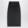 Valentino Midi skirt in black satin