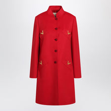  Valentino Red wool and cashmere coat