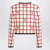 Valentino Ivory jacket with Check Vlogo pattern