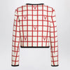 Valentino Ivory jacket with Check Vlogo pattern