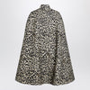 Valentino Animal-print wool cape