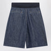 Valentino Denim bermuda shorts with oversized bow
