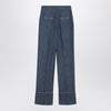 Valentino Blue trousers in Chambray Denim