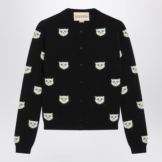 Valentino Le Chat De La Maison intarsia cardigan