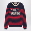Blue striped Chez Valentino top