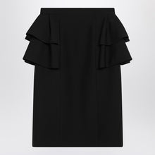  Valentino Black skirt with ruffles on the sides