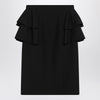 Valentino Black skirt with ruffles on the sides