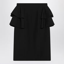  Valentino Black skirt with ruffles on the sides