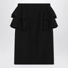 Valentino Black skirt with ruffles on the sides