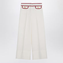  Valentino Ivory trousers with Gold V
