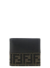 Fendi Two-color Ff Jacquard Wallet