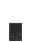 Fendi Ff Jacquard Bicolor Card Holder