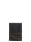 Fendi Ff Jacquard Bicolor Card Holder