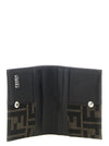 Fendi Ff Jacquard Bicolor Card Holder