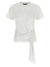 7 For All Mankind Draped Detail T-shirt
