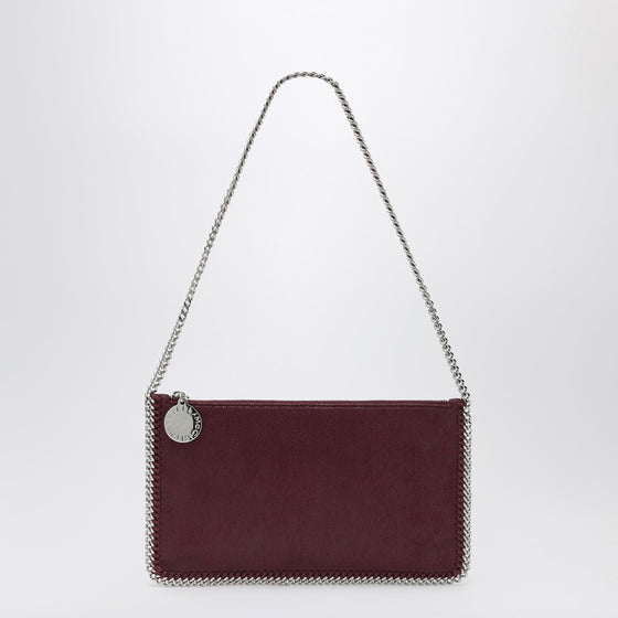Stella McCartney Falabella Plum coloured clutched shoulder bag