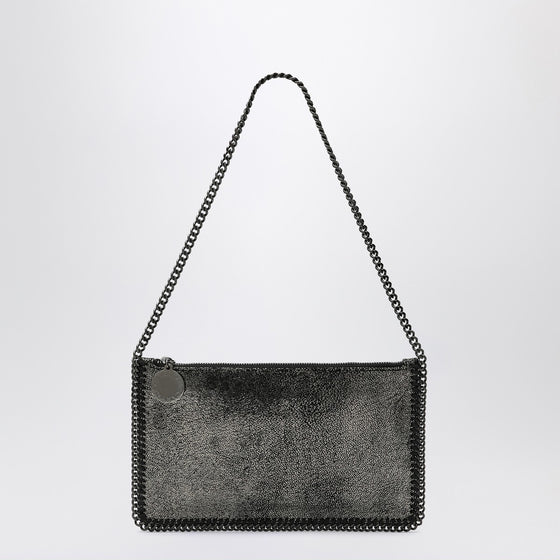 Stella McCartney Falabella Ruthenium Metallic Clutch Shoulder Bag