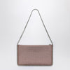 Stella McCartney Falabella Pink Clutch Shoulder Bag with Rhinestones