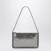  Stella McCartney Falabella Grey Metallic Clutch Shoulder Bag