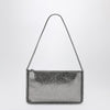 Stella McCartney Falabella Grey Metallic Clutch Shoulder Bag