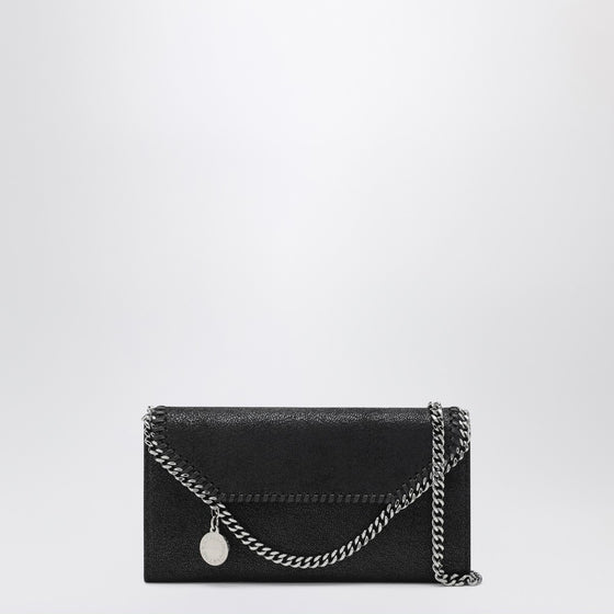 Stella McCartney Falabella black crossbody wallet