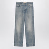 Valentino Medium blue washed-effect jeans