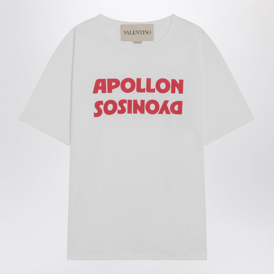 Valentino White T-shirt with Apollon/Dionysos print