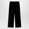 Valentino Black cotton velvet trousers