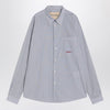 Valentino Light blue cotton shirt with logo