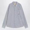 Valentino Light blue cotton shirt with logo