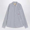 Valentino Light blue cotton shirt with logo