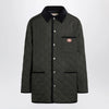 Valentino Olive green quilted jacket with VLogo patch