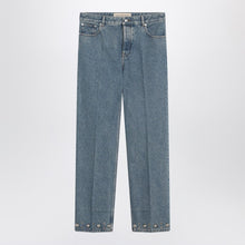 Valentino Medium blue jeans with cabochons