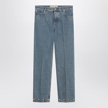  Valentino Medium blue jeans with cabochons