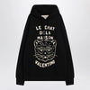 Valentino Black sweatshirt with Le Chat de la Maison patch