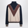 Valentino Zip-up sweatshirt with VLogo patch