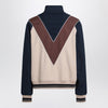 Valentino Zip-up sweatshirt with VLogo patch