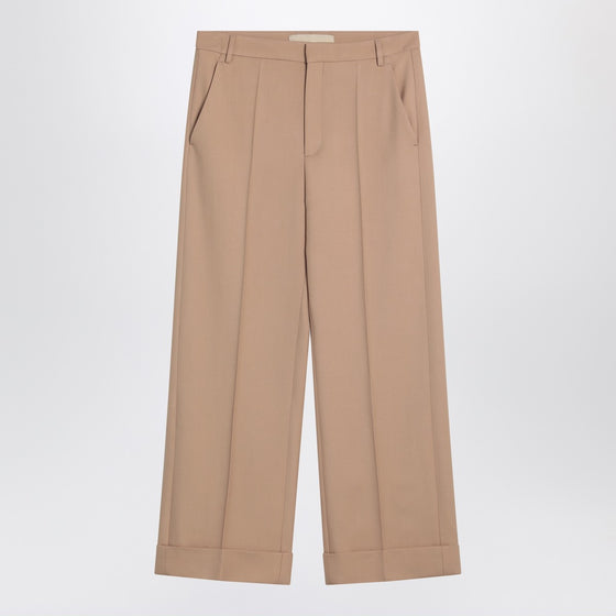 Valentino Camel-coloured wool trousers